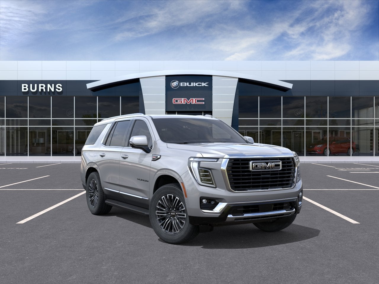 2026 GMC Yukon Elevation in Sterling Metallic — front three-quarter view