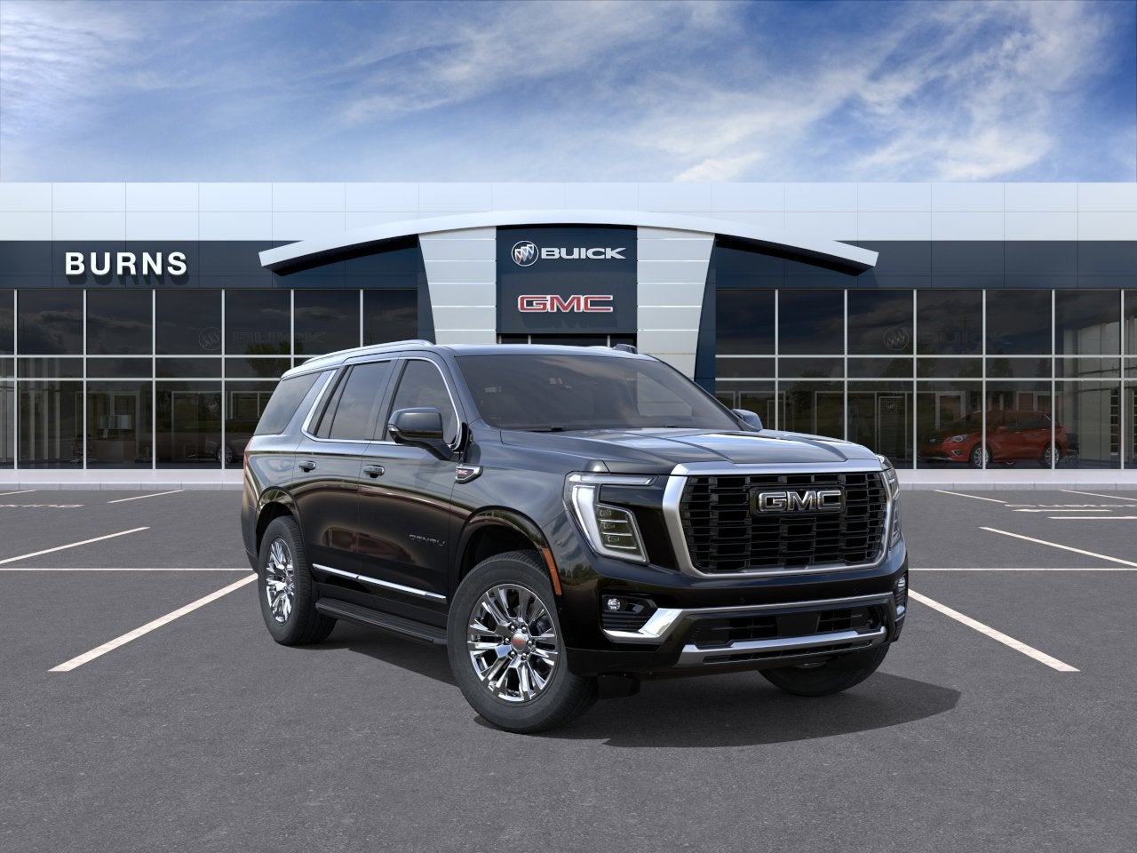 2026 GMC Yukon Denali in Onyx Black — front three-quarter view