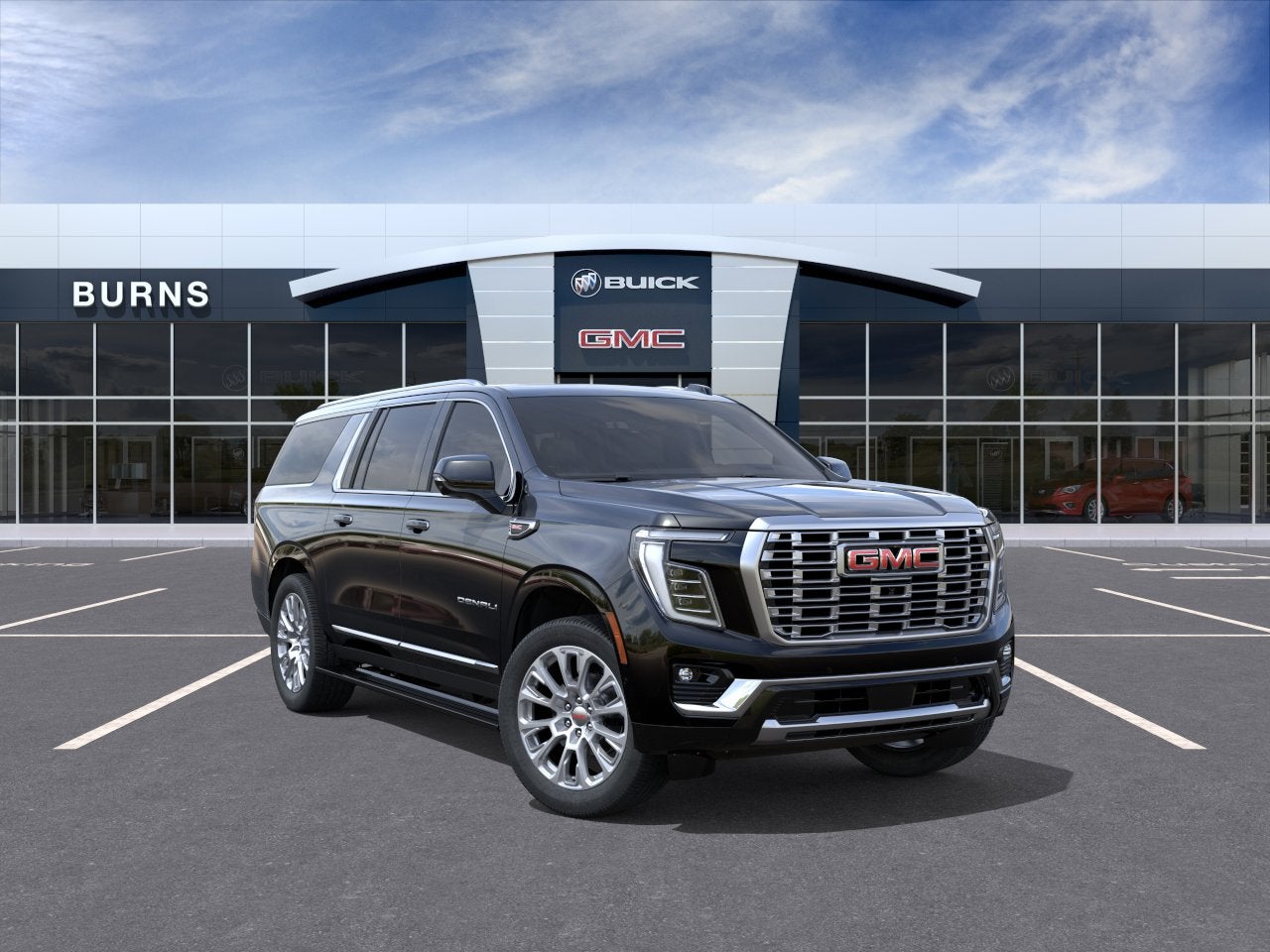 2026 GMC Yukon XL Denali in Onyx Black — front three-quarter view