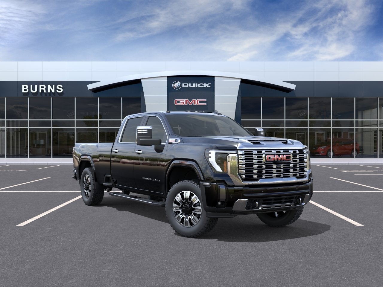 2026 GMC Sierra 2500 HD Denali in Onyx Black — front three-quarter view