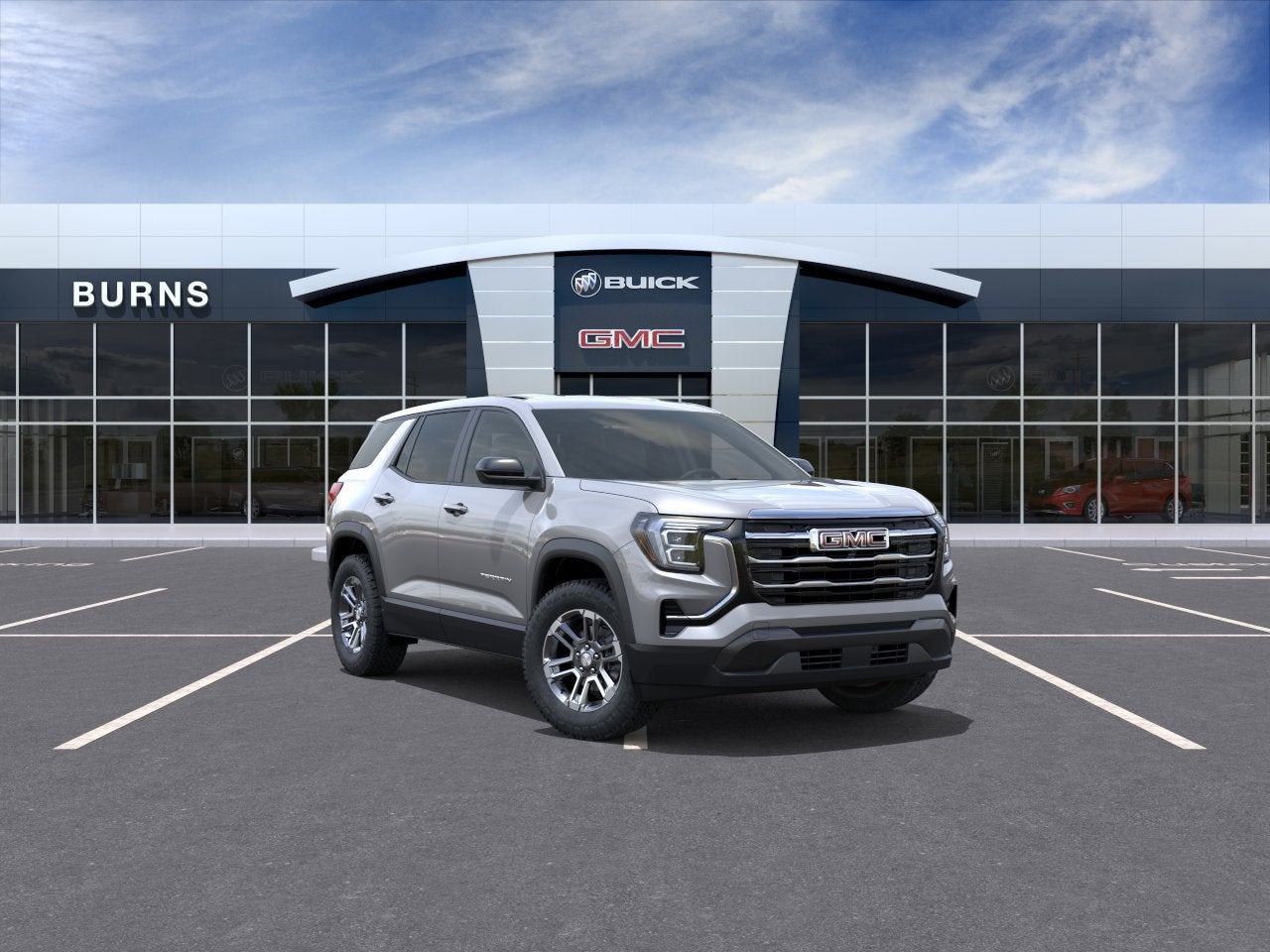 2027 GMC Terrain FWD Elevation in Sterling Metallic — front three-quarter view