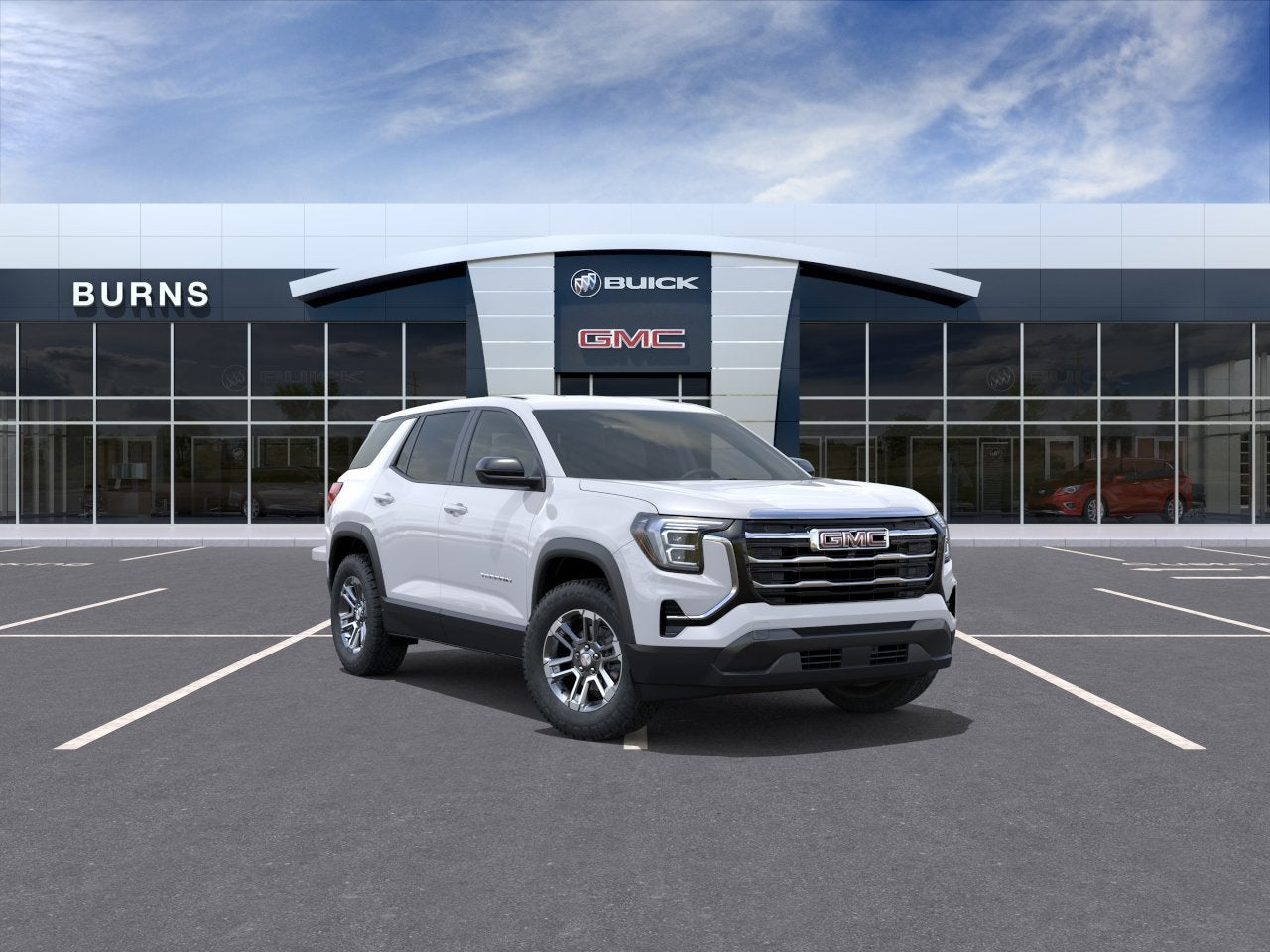 2027 GMC Terrain FWD Elevation in Summit White — front three-quarter view