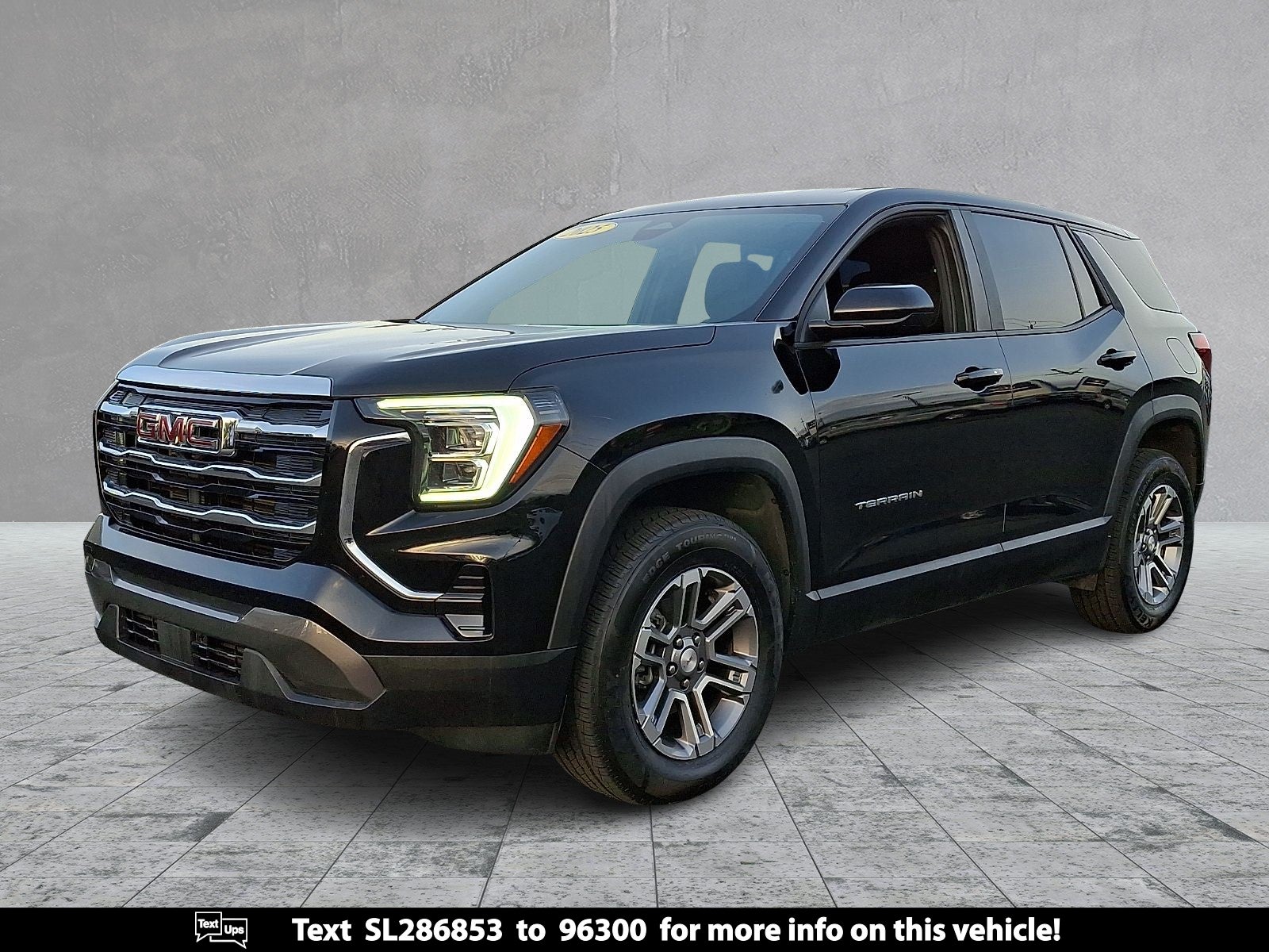 2025 GMC Terrain Elevation in Ebony Twilight Metallic — front three-quarter view