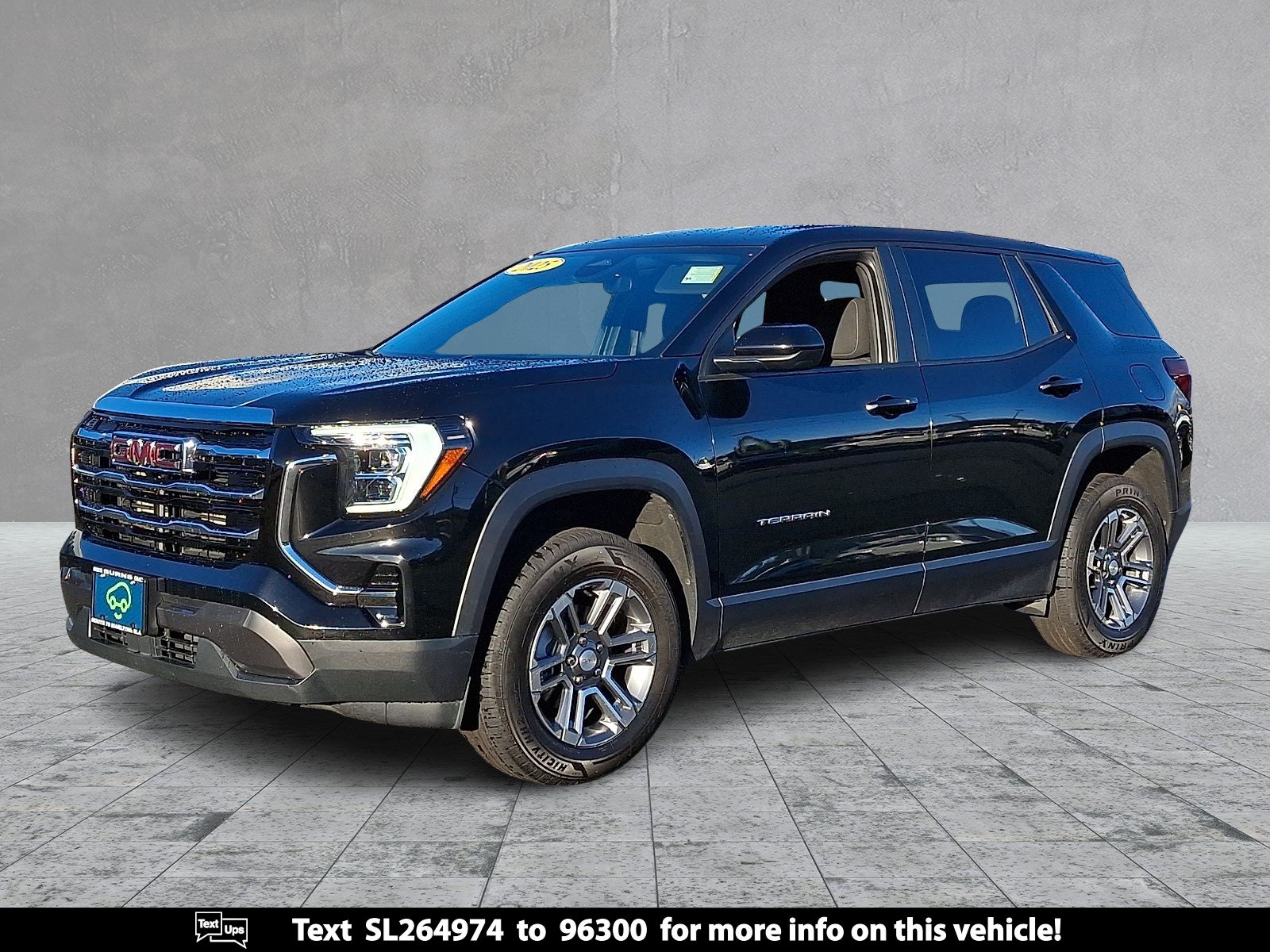2025 GMC Terrain Elevation in Ebony Twilight Metallic — front three-quarter view