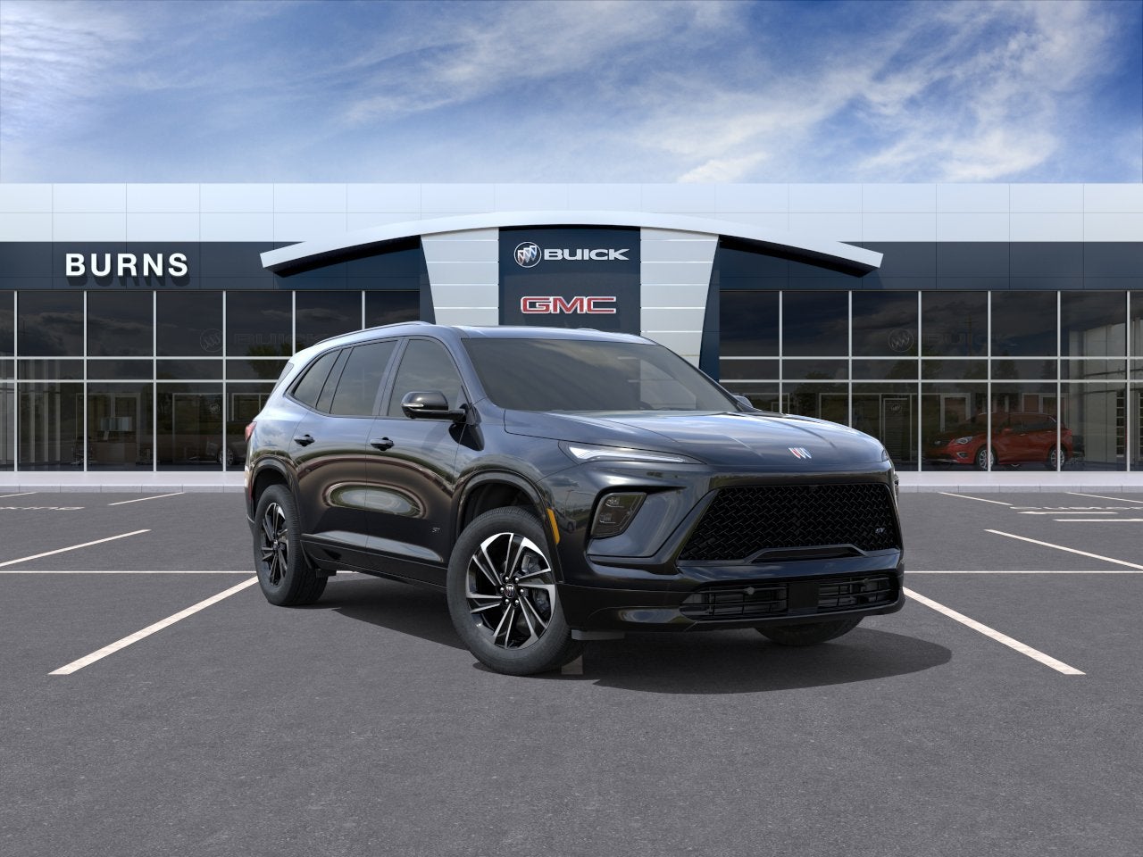 2026 Buick Enclave Sport Touring in Ebony Twilight Metallic — front three-quarter view