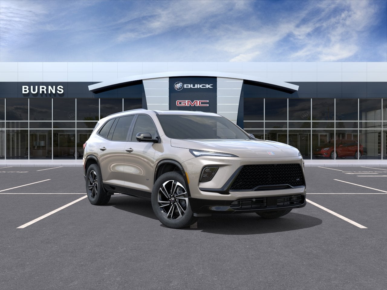 2026 Buick Enclave Sport Touring in Stone Metallic — front three-quarter view