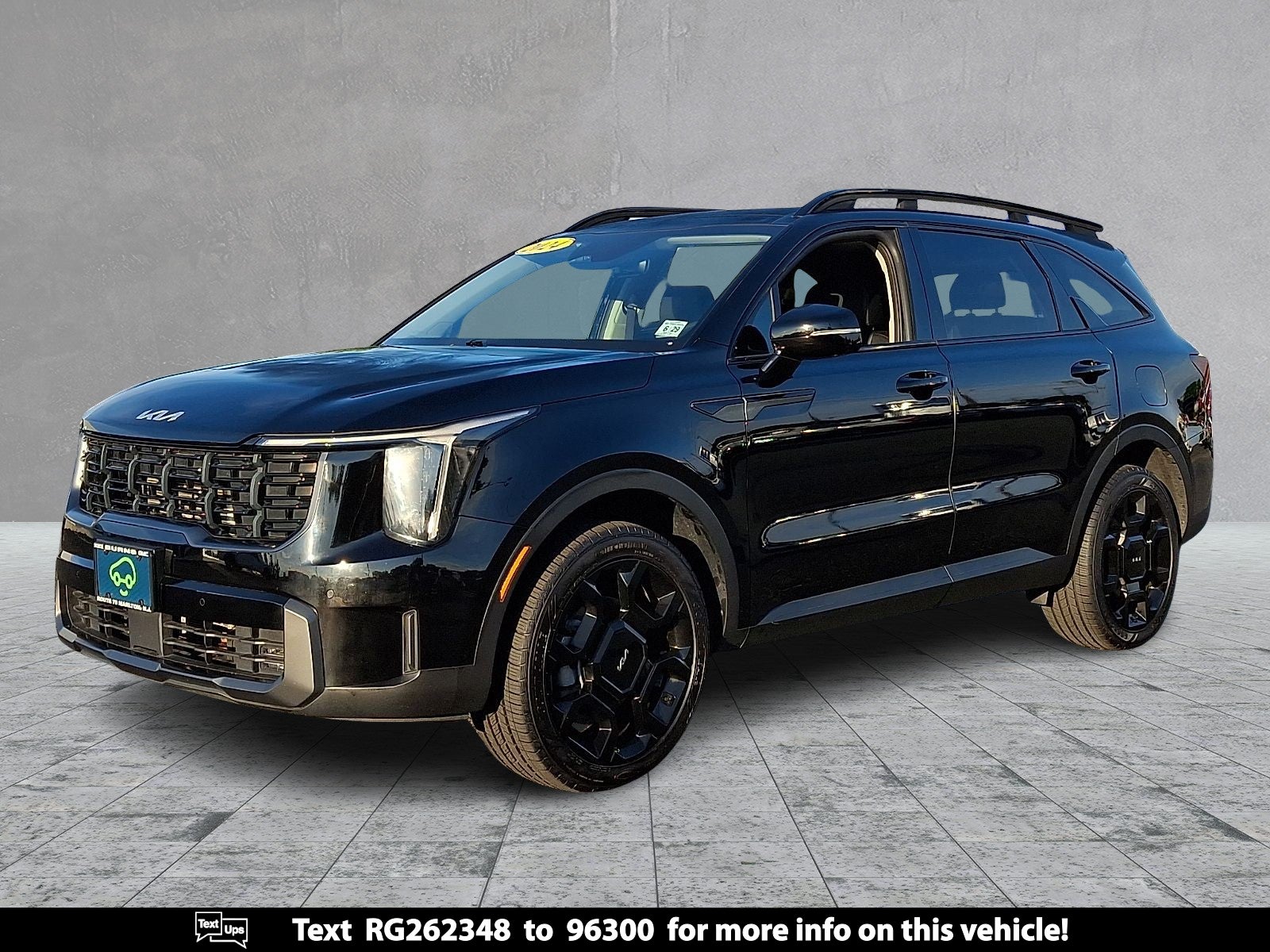 2024 Kia Sorento X-Line EX in Black — front three-quarter view
