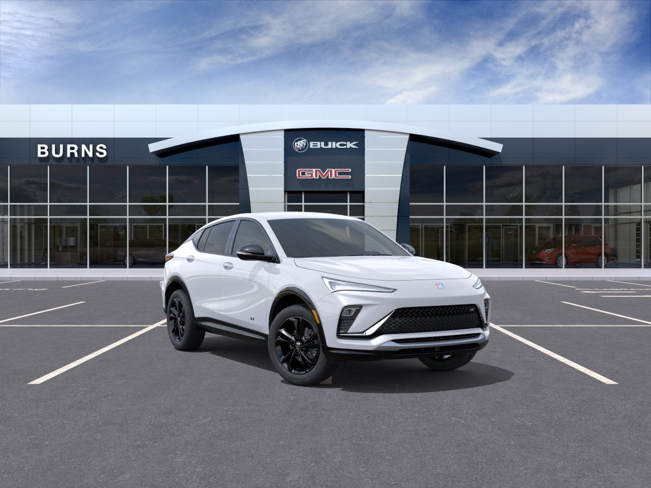 2026 Buick Envista Sport Touring in Summit White — front three-quarter view