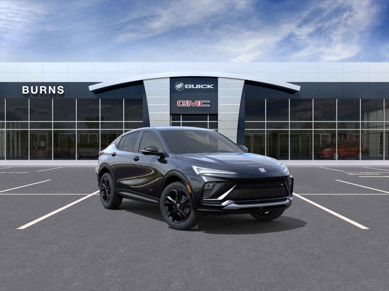 2026 Buick Envista Sport Touring in Ebony Twilight Metallic — front three-quarter view