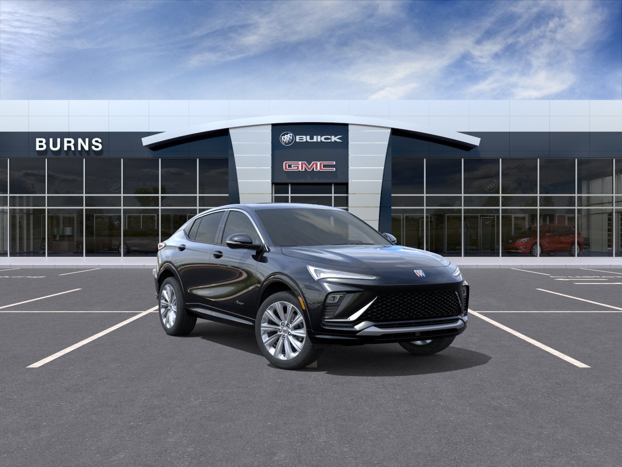 2026 Buick Envista Avenir in Ebony Twilight Metallic — front three-quarter view