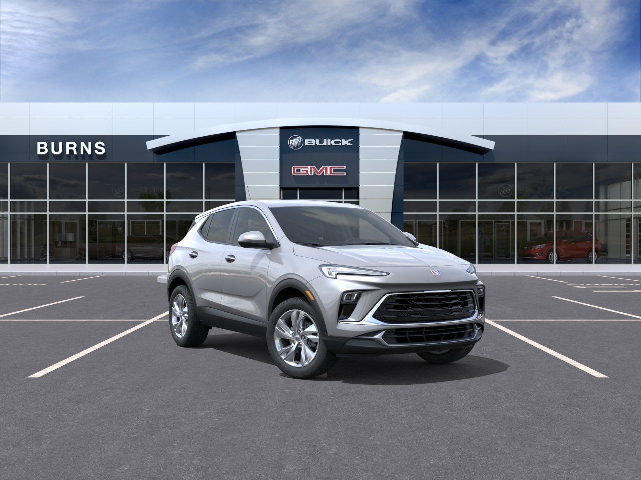 2026 Buick Encore GX Preferred in Moonstone Gray Metallic — front three-quarter view