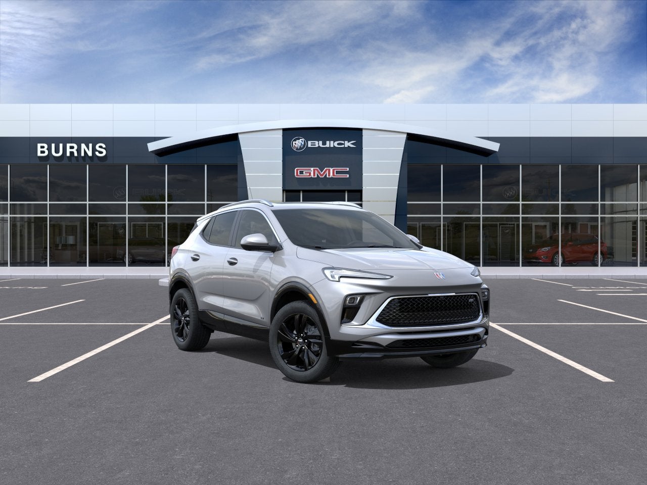 2026 Buick Encore GX Sport Touring in Moonstone Gray Metallic — front three-quarter view