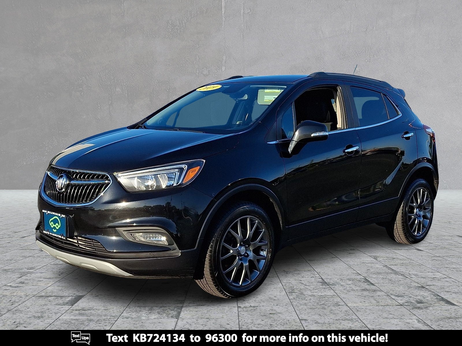 2019 Buick Encore Sport Touring in Includes (Cm5) Black Carbon Metallic Lower Exterior Accent Color, Paint Code W700s.) — front...